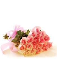 Buchete de flori - Buchete de  21 trandafiri roz in degrade