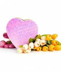 Inimi din flori - Daruieste iubire prin flori si inima cadou