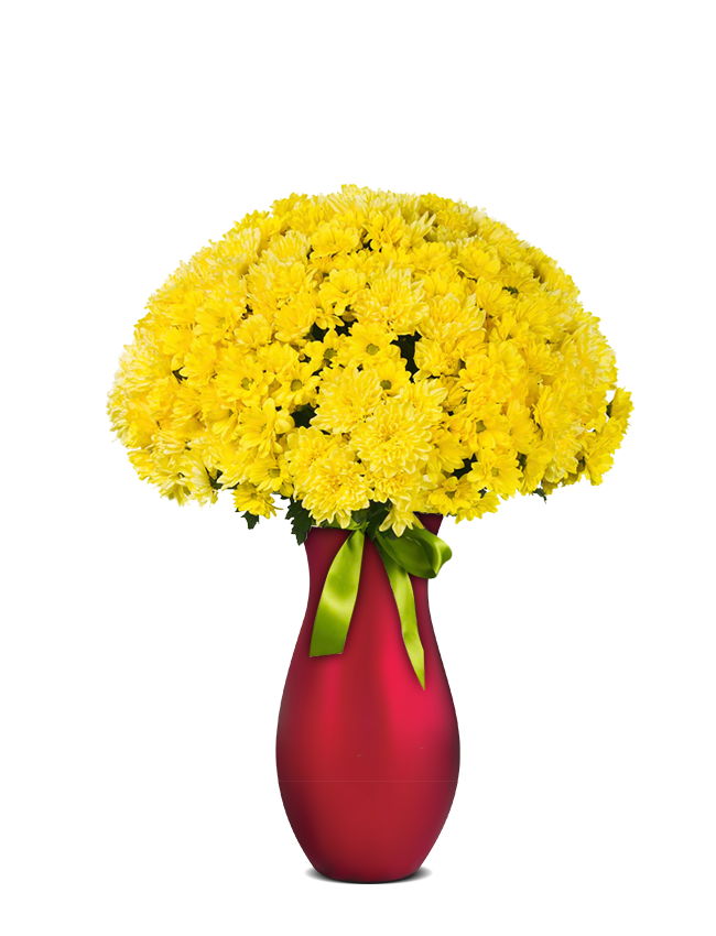 Buchete flori - Buchet cu crizanteme galbene