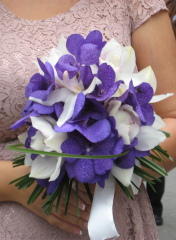 Buchete de nasa - Buchet de nasa din orhidee, vanda si accesorii