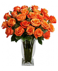 Buchete de flori - Buchet de 25 trandafiri portocalii